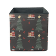 Xmas Tree Background With Fir Gift Boxes And Stars Storage Bin Storage Cube