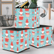 Adorable Gnome Wrapping The Gifts Box Cartoon Storage Bin Storage Cube