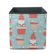 Adorable Gnome Wrapping The Gifts Box Cartoon Storage Bin Storage Cube