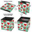 Theme Red With Foxes Faces In Glasses Storage Bin Storage Cube