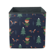 Naughy Boy Elf Gnome And Fox In Jungle Pattern Storage Bin Storage Cube