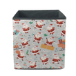 Funny Different Santa Claus Characters With Christmas Gifts Storage Bin Storage Cube