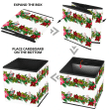 Christmas Bullfinch Gift Boxes Holly And Berries Storage Bin Storage Cube