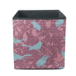 Christmas With Blue Birds And Tree Branches Storage Bin Storage Cube