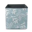 Christmas Background With Leaves Spruce And Berries Storage Bin Storage Cube