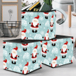 Christmas Holiday With Santa Claus In The Forest Design Storage Bin Storage Cube