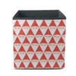 Geomectric Santa Claus Head Christmas Red And White Design Storage Bin Storage Cube