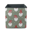 Cute Santas Gnomes Smiling Faces Illustration Storage Bin Storage Cube