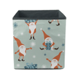 Happy New Year And Merry Christmas With Gnomes And Snowflakes Storage Bin Storage Cube