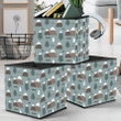 Christmas Mountains And Cute Wild Winter Forest Storage Bin Storage Cube