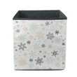 Merry Christmas Pattern With Sparkle Snowflakes Storage Bin Storage Cube