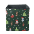 Christmas Tree Santa Claus Reindeer Snow And Gift Bag Storage Bin Storage Cube