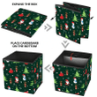 Christmas Tree Santa Claus Reindeer Snow And Gift Bag Storage Bin Storage Cube