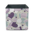 Soft Colored Tones Xmas Mittens And Balls Storage Bin Storage Cube