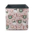 Christmas Cute Cake Pop Snowman Biscuit And Cafe Storage Bin Storage Cube