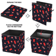 Black Space Theme With Red Pattern Gift Boxes Storage Bin Storage Cube