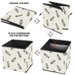 Hand Drawn Toy Soldier Nutcracker Doodle Pattern Storage Bin Storage Cube