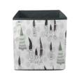 Gray Polka Dot With Cartoon Cute Gnomes Family Storage Bin Storage Cube