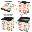 Merry Christmas Santa Claus Character And Gifts Isolated Pattern Storage Bin Storage Cube