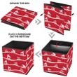 Red And White Roads Cars Christmas Tree Illustration Storage Bin Storage Cube