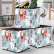 Merry Christmas With Bear Snowflakes And Toys Storage Bin Storage Cube