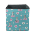 Cute Dalmatian Dogs Pink And Green Presents Storage Bin Storage Cube