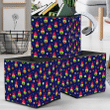Tiny Houses Of Gnomes With Round Candy Pattern Storage Bin Storage Cube
