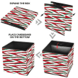 Camouflage Abstract Christmas Brush Stroke Fur Zigzag Storage Bin Storage Cube