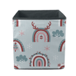 Cute Christmas Rainbows With Decorative Antlers Storage Bin Storage Cube