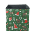Christmas Deer Tree And Santa Hats Storage Bin Storage Cube