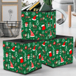 Christmas Deer Tree And Santa Hats Storage Bin Storage Cube