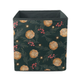 Watercolor Dry Ornages Twigs And Berries Pattern Storage Bin Storage Cube