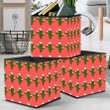 Christmas Green Cactus In Snow Winter Storage Bin Storage Cube