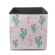 Christmas Cactuses With Flamingos And Presents Storage Bin Storage Cube