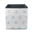 Beautiful Winter Snowflakes And Ice Flowers In Pink And Blue Colors Storage Bin Storage Cube