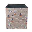 Hello Winter Cloudy Day With Cute Gnomes Illustration Storage Bin Storage Cube