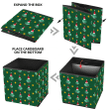 Christmas With Cactus Wearing Red Santa Hats And Stars Storage Bin Storage Cube
