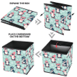Christmas With Cute Penguins And Red Hat Storage Bin Storage Cube