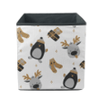 Theme Christmas Happiness Penguin And Socks Storage Bin Storage Cube
