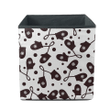 Cool Design Black Mittens With Snowflakes Pattern Storage Bin Storage Cube