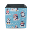 Christmas Winter Baby Penguins In Clothing And Hats Storage Bin Storage Cube