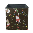 Santa Elf Snowman And Cookie Hang On The Christmas Lights Storage Bin Storage Cube