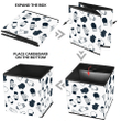 Trendy Winter Theme With Mittens Glove Pattern Storage Bin Storage Cube