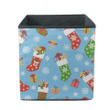 Colorful Christmas Socks With Gifts Snowflake Storage Bin Storage Cube