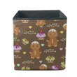 Smiling Cupcakes And Gingerbread Man Illustration Storage Bin Storage Cube