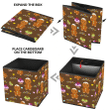 Smiling Cupcakes And Gingerbread Man Illustration Storage Bin Storage Cube