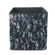 Floral With Cute Birds In Winter For Christmas Storage Bin Storage Cube