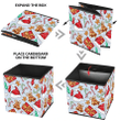 Special Xmas Festive Decorations With Santa Hats Bells And Gifts Storage Bin Storage Cube