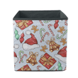 Special Xmas Festive Decorations With Santa Hats Bells And Gifts Storage Bin Storage Cube