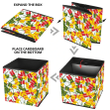 Camouflage Christmas Red Green And Yellow Gift Storage Bin Storage Cube